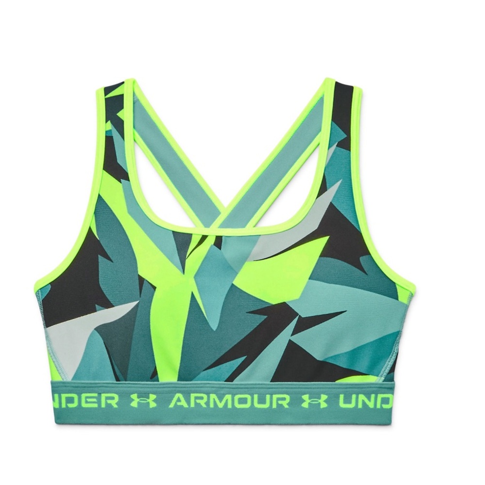 Under Armour Crossback Printed 2.0 Medium-Impact Sports Bra